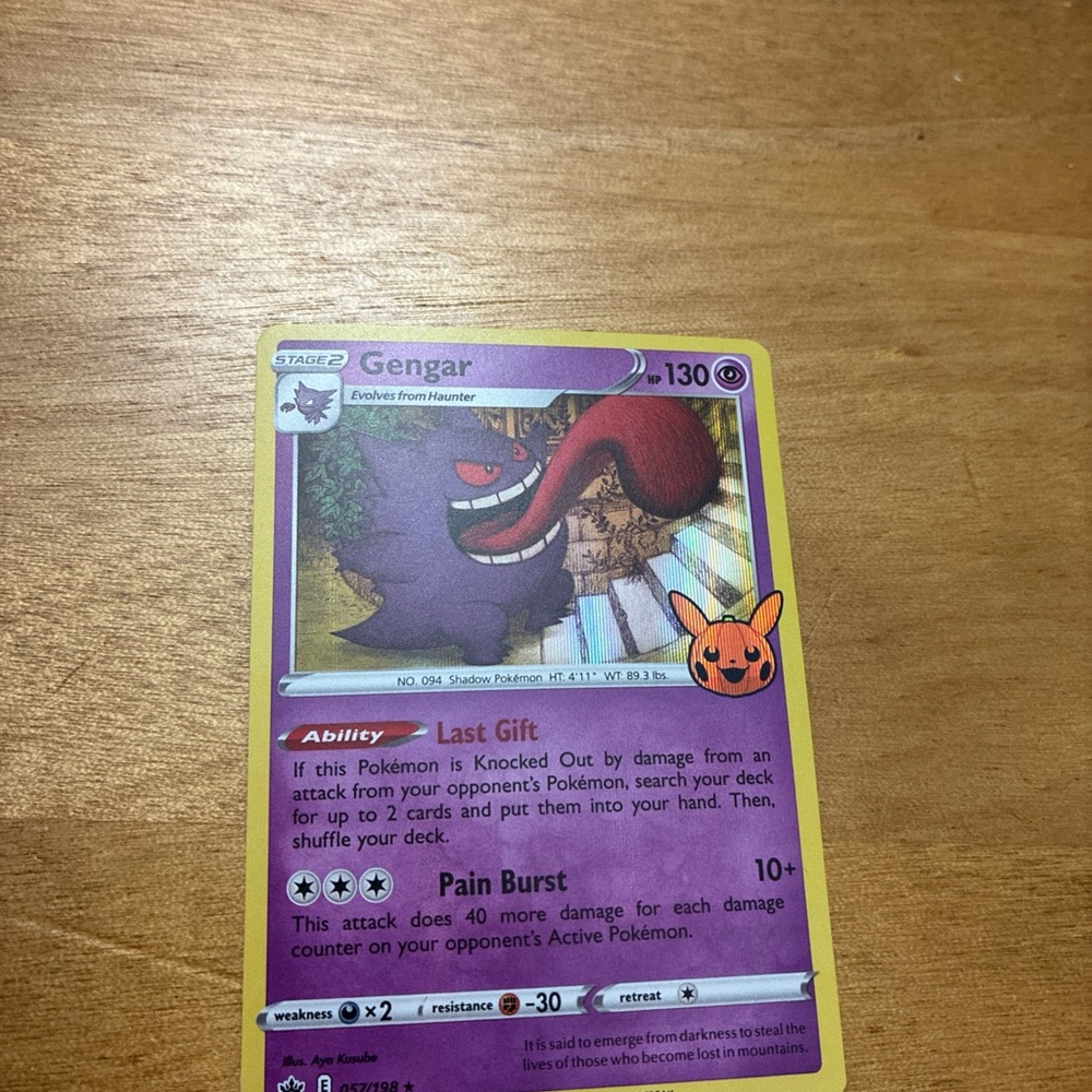 Gengar Pokémon Trading Card